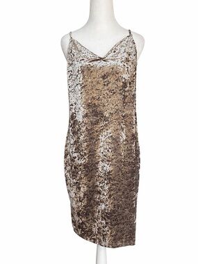 NWT PacSun Kendall & Kylie Crushed Velvet Slip Dress Size Large Gray Y2K